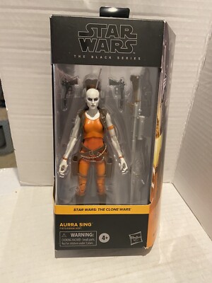 Star Wars Black Series 6  Aurra Sing #08 The Clone Wars Hasbro Damage Bottom