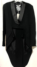 New Nwy Givenchy Satin Tuxedo Lapel Hi Low Black Blazer Coat Jacket Us 6 8 Fr 40