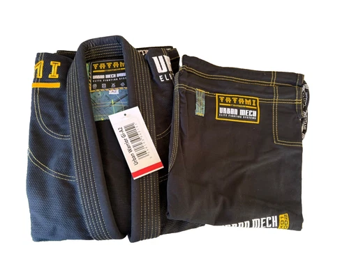 NWT   BJJ Gi Tatami Fightwear Black Urban Mech A2