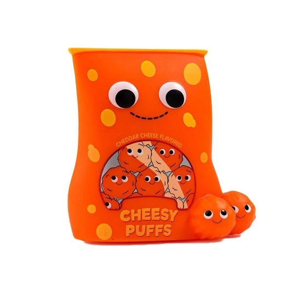 Cheesy Puffs 2/24 Yummy World Gourmet Snacks Series Mini Figurine Kidrobot - Photo 1/1