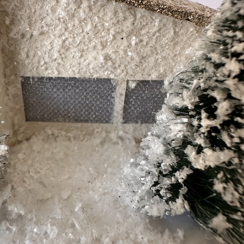 West Elm Mid-Century Modern Paper House Ornament WHITE New In Box Lights Up - Picture 9 of 18