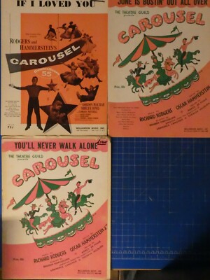 3 Sätze Noten US Musical Carousel Rodgers & Hammerstein H-18175