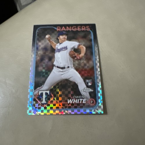 2024 Topps Chrome #211 Owen White Rookie X-Fractor RC Rangers