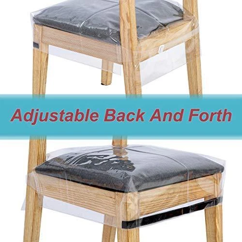 wokire 4 Pack Plastic Seat Covers for Dining Room Chairs Cover