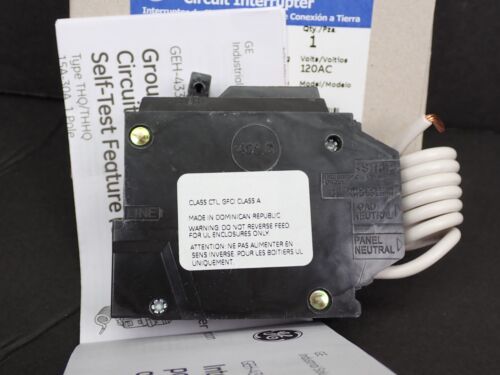 Interruptor de circuito de falla a tierra GE THQL1115GFT 15 amperios GFCI - Imagen 4 de 4