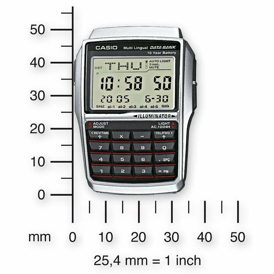 CASIO DBC-32D-1AES⎪Vintage EDGY⎪Calculadora⎪Reloj de Nairobi⎪LA CASA DE PAPEL - Immagine 3 di 4