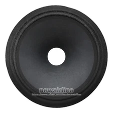 2pcs 10" Inch 49.5mm Core Speaker Cone Basin Woofer Drum Paper 2-Ring Cloth Edge