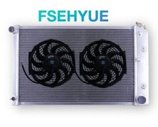 Aluminum Radiator+2xFan For Chevrolet 1973-1988 & GMC 1973-1991 Rear Wheel Drive