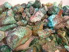 Chrysocolla mine rough Arizona 1-3 inch 2 pound lots free priority shipping