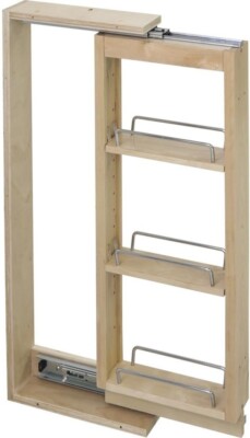 Hardware Resources WFPO336 Wall Cabinet Filler Pullout, Hard Maple