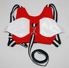 New Red White Winged Superhero Adjustable Toddler Safety Harness OSFM