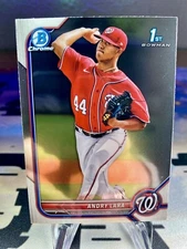 2022 Andry Lara Bowman Chrome Prospects 1st Bowman #BCP-70 Washington Nationals