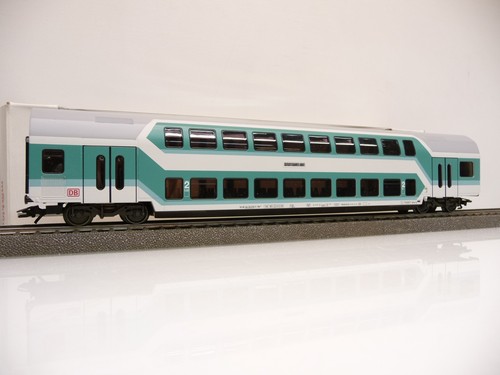 Märklin 00763-03 H0 Doppelstockwagen DBz751 der DB AG türkis/weiß Epoche V TOP | Condition: Gebraucht