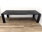 DINING TABLE Extra Large Solid Black Ash Tabletop Detachable Legs FREE DELIVERY