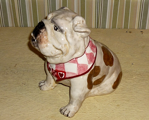 Bandana Blue Sky Clayworks Bulldog Cuore Rosso - Penelope di Heather Goldminc - Foto 5 di 9