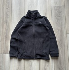 Columbia Youth Fleece Jacket Charcoal Size Medium Unisex Full Zip Long Sleeve