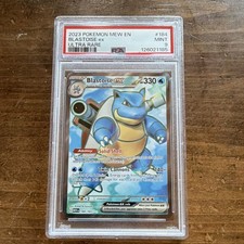 Blastoise ex 184/165 2023 Pokémon MEW EN Ultra Rare Foil PSA 9 English