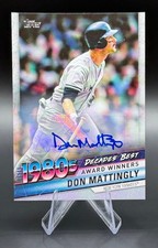 2020 Topps Decades Best Don Mattingly Auto /25 Yankees 1980s DB-38 Autograph