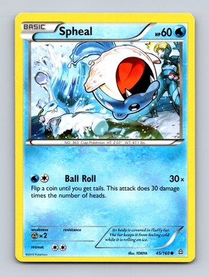 TCG Pokemon Karte Spheal 45/160 Englisch TOKIYA Primal Clash