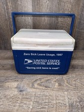 Rare Vtg Coleman 5205 Flip Lid Lunchbox United States Postal Service
