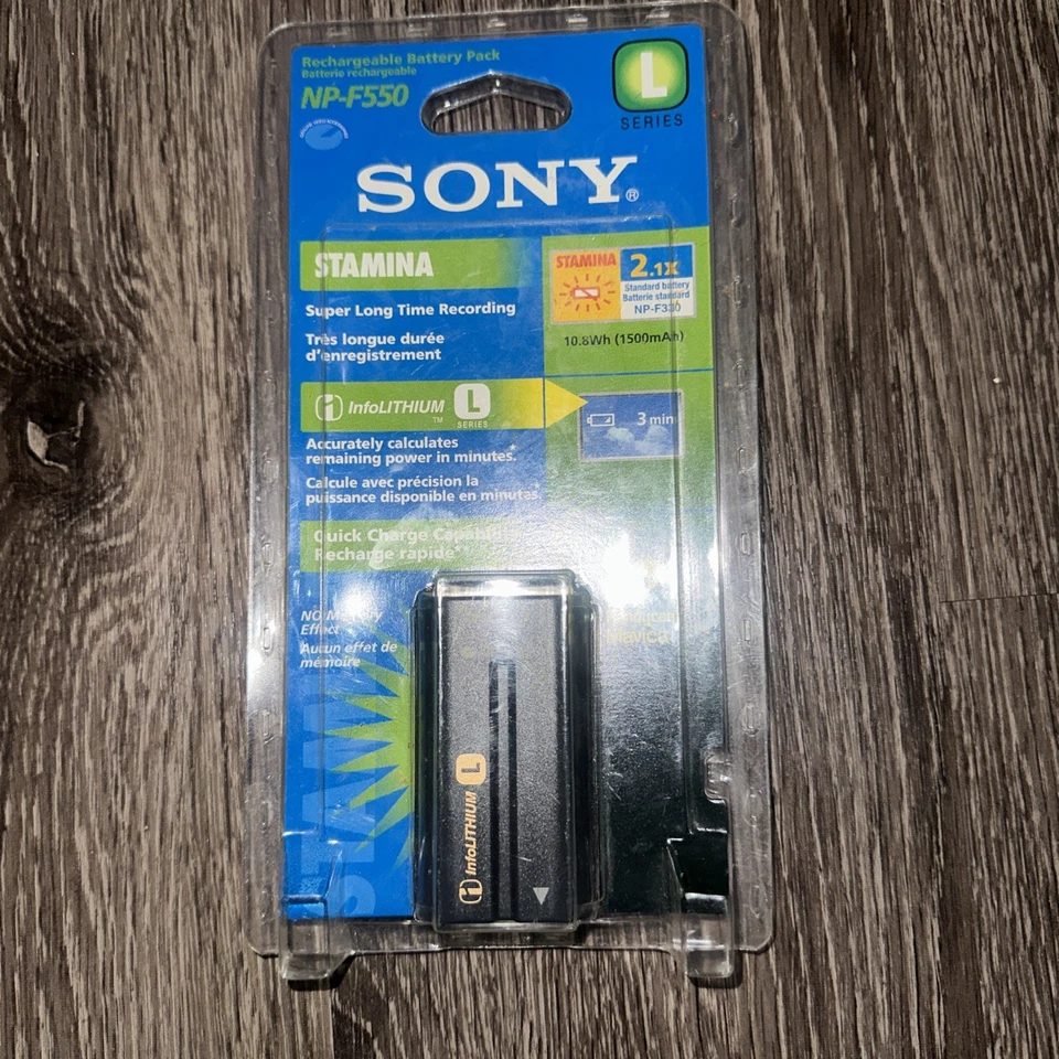Batería para videocámara Sony NP-F550 NUEVA SELLADA Foto 2 de 3