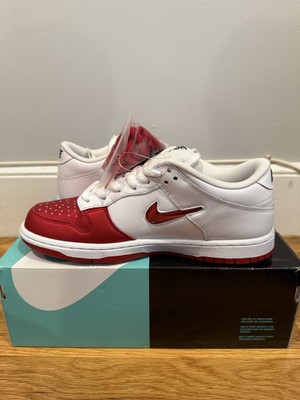 Nike SB Dunk Low Supreme Jewel Swoosh Red DS Size 8.5 | CK3480-600
