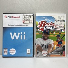 Nintendo Wii Game Lot - Backyard Baseball '10 & Backyard Football '10