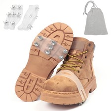 7-Spike Flexible Ice Cleats for Shoes Boots,Translucent Anti-Slip Traction C...