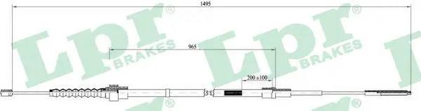 LPR C0951B Cavo Freno - Immagine 2