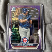 2023 BCP-11 Moises Ballesteros 1st Bowman Purple SP /250 Cubs