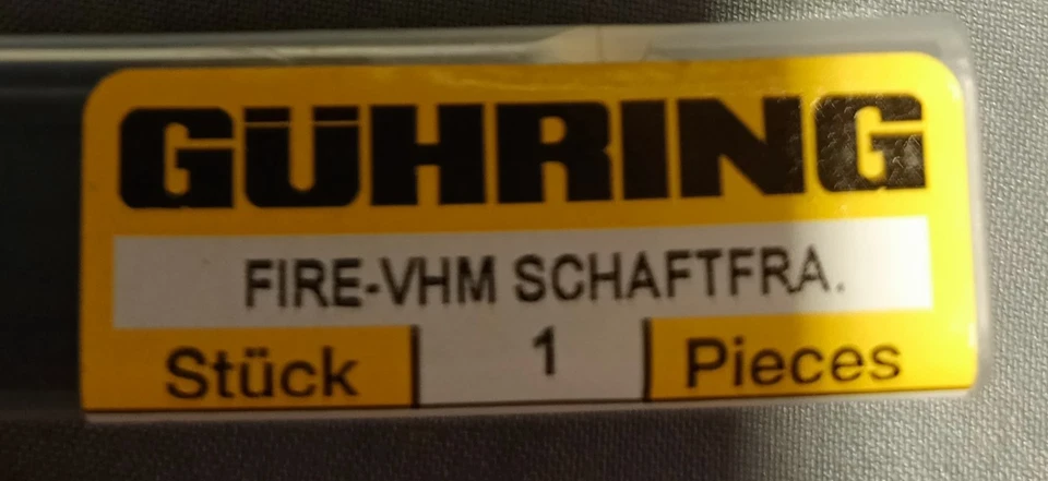 Lote de 5 Guhring 3562-8.010 R 1,0 Foto 3 de 3