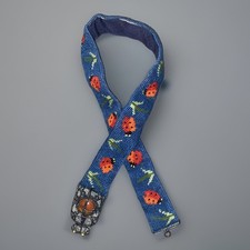 Vntg Original Ladybug Belt Crochet Metal Stone Unique Artistry 30  1970  s Rare 