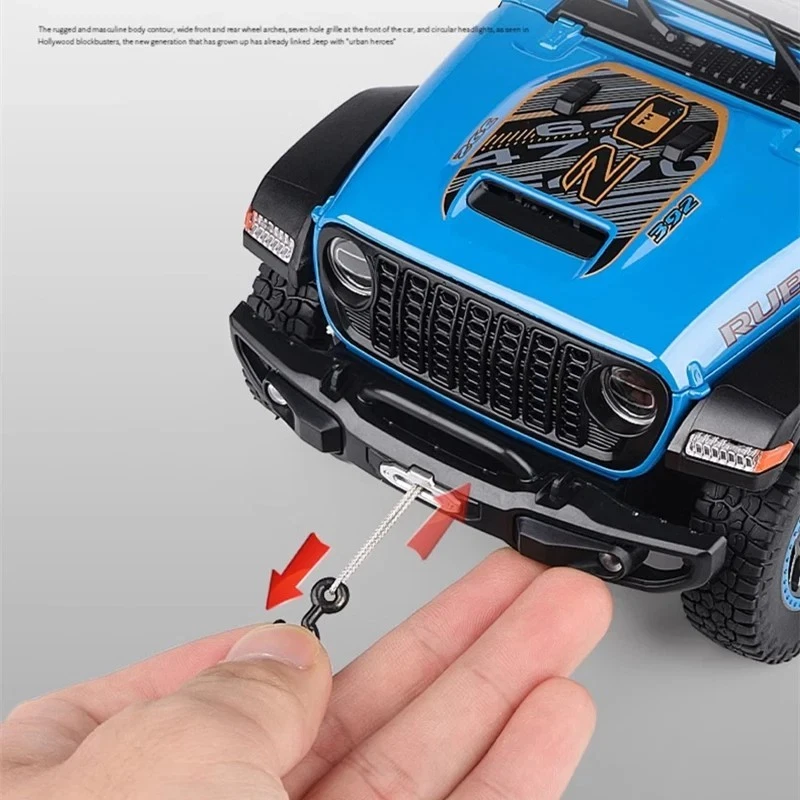 1:18 Jeep Wrangler Rubicon Alloy Metal Diecast Model Car Sound & Light Collect - Image 2 of 4