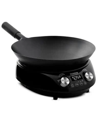 NEW Nuwave Hot Wok Induction Cooktop 14" Carbon Steel Wok 4 QT 9 In 1 Functions