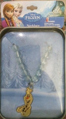 Frozen Necklace: Olaf I Like Warm Hugs! With Reuseable Tin