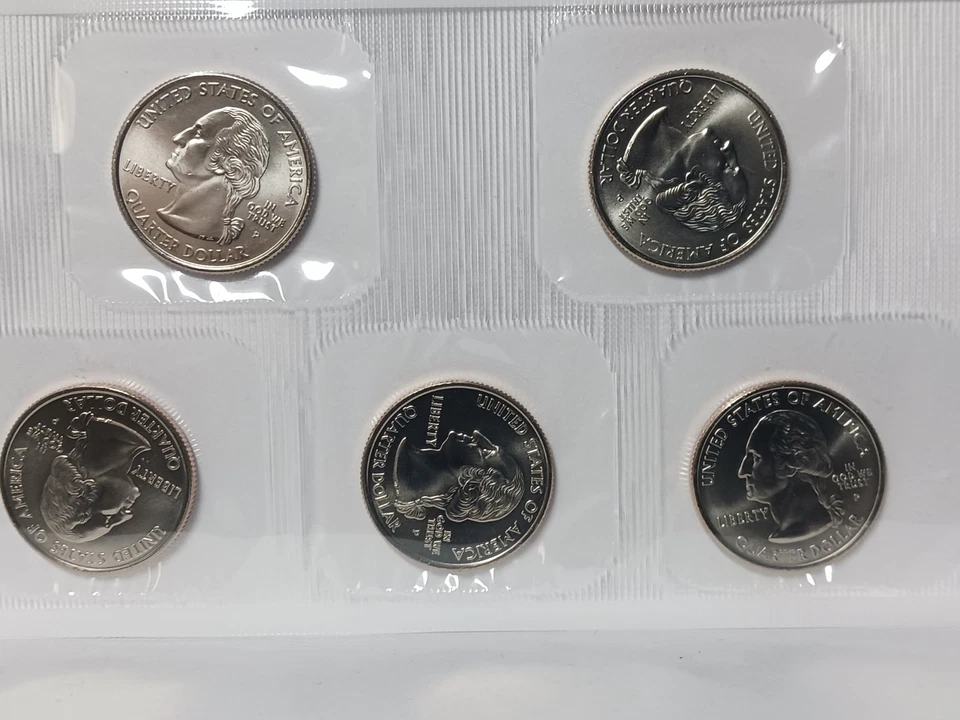 2005 US Mint Coin Set Uncirc. P&D 22 Coins OGP COA - Image 2 of 4