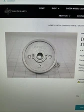 112090 Dacor Burner Base New OEM