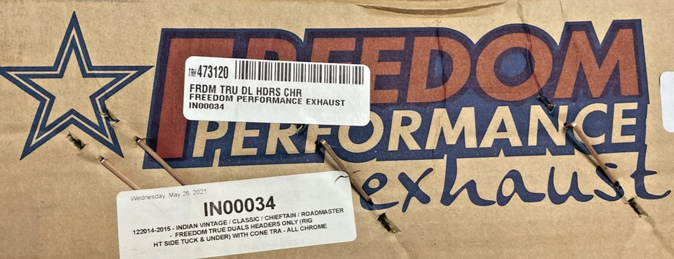 NOVO ESCAPE GENUÍNO FREEDOM PERFORMANCE IN00034 TRUE DUAL HEADERS, CROMADO, EXHA - Imagem 2 de 4