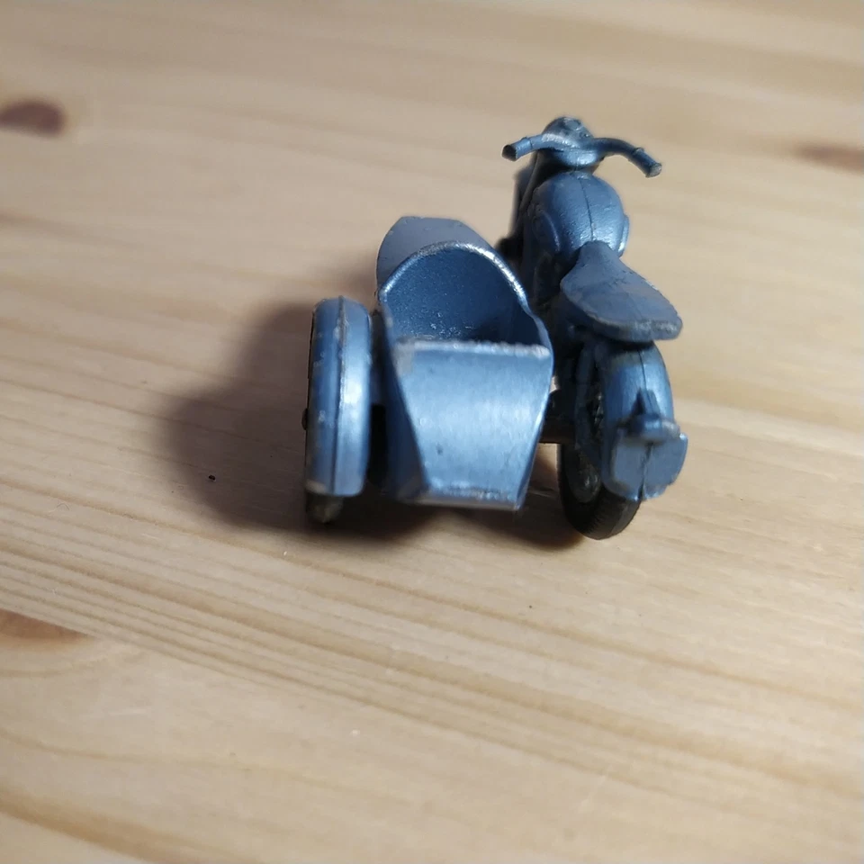 Matchbox Lesney #4 Triumph T110 motocicleta y sidecar - original vintage Foto 4 de 4