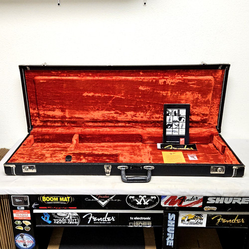 90's Fender USA Strat Tele Deluxe Hardshell Case American Electric Guitar Black