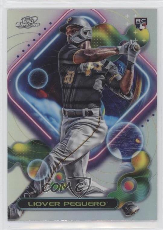 2023 Topps Cosmic Chrome Refractor Liover Peguero #166 Rookie RC 1u6
