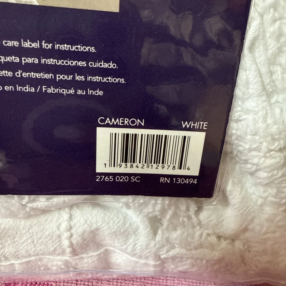 Cortina de Ducha Oscar Oliver Cameron Tamaño 72" x 72" Blanco Foto 4 de 4