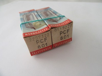 2 x Telefunken PCF801  Röhren Tubes NOS (New Old Stock)  in/mit OVP rare