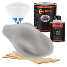 Hot Rod Flatz Argent Wheel Silver Satin Quart Kit Urethane Auto Car Paint Kit