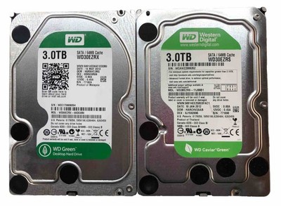 Western Digital Green 3.5'' HDD | 2x 2TB @ 5.4K | 64MB SATA | WD30EZRX / WD30EZRS