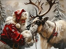 Christmas Diamond Art Kits for Adults,Home Wall Decor 16x12In