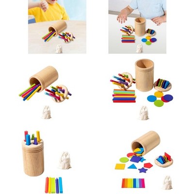 Farbsortierstäbchen Sortierbecher Farbsortierstäbchen Holz Ausgleichsstab