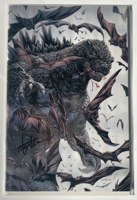 Godzilla Here There Be Dragons #3 Tyler Kirkham Virgin Signed COA IDW
