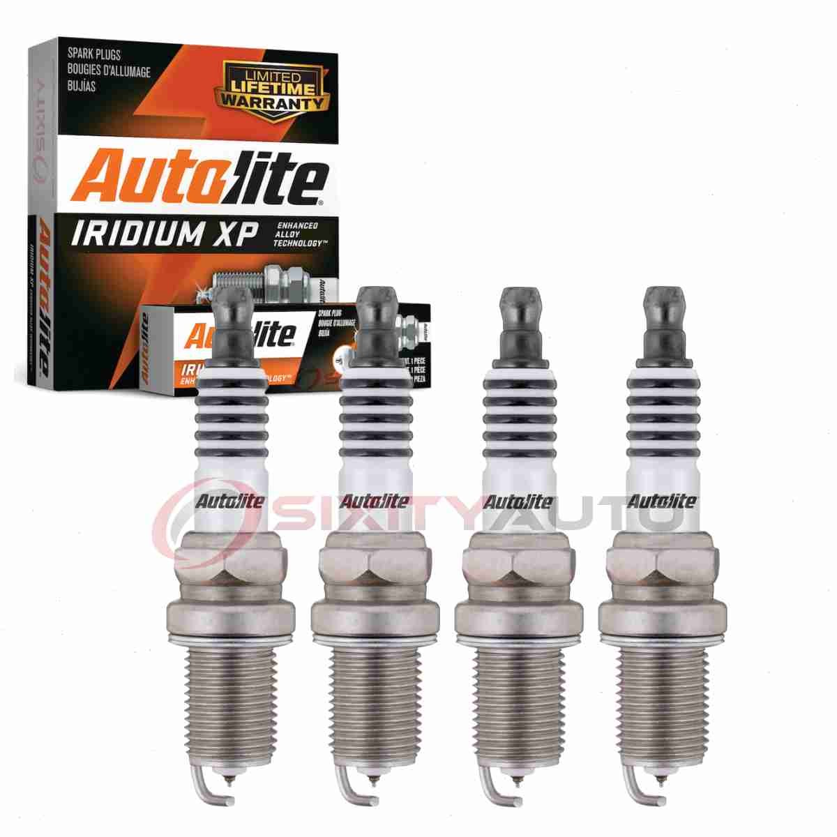 4 pc Autolite Iridium XP Spark Plugs for 1990-1992 Nissan Stanza Ignition ef