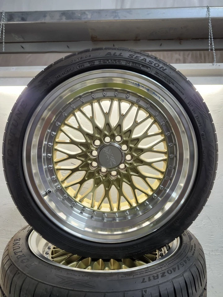 3 XXR 17x9 5x114.3 Rims 17" Wheels W/Tires For 2015 Scion FRS Only 3 - Image 2 of 4